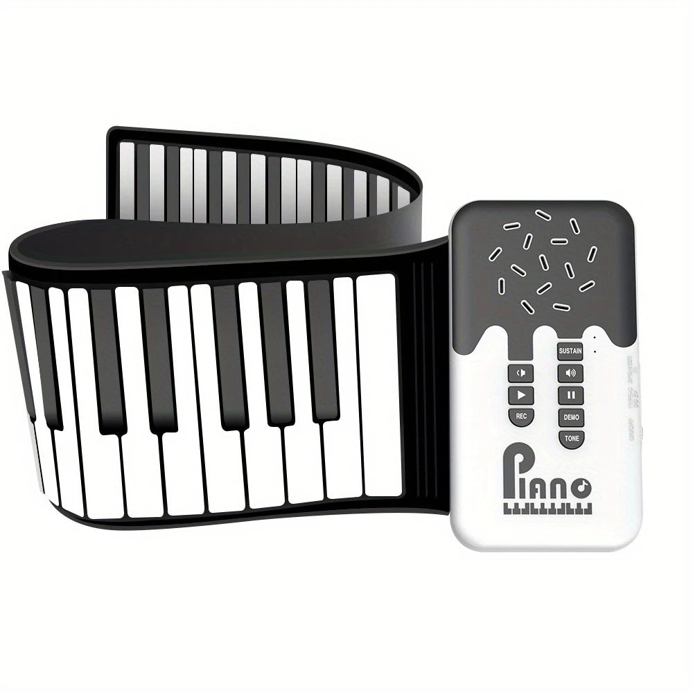 Piano électronique souple 49 touches – Clavier pliable éducatif pour enfants et débutants