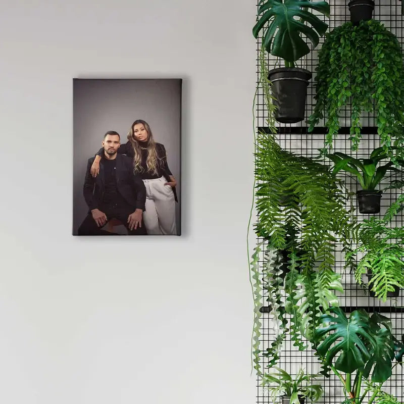 Toile photo personnalisée sur cadre – Portrait imprimé haute qualité pour déco bureau ou murale