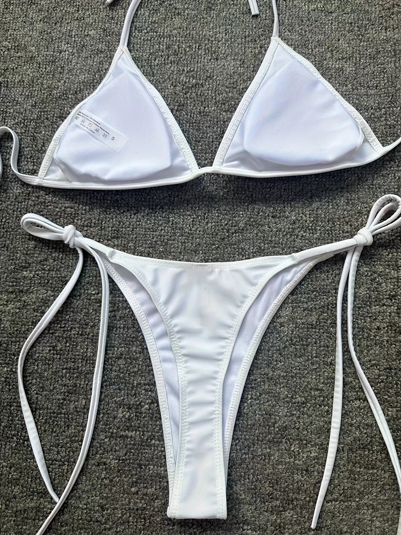 Bas de Bikini Ficelle Femme – Ultra Échancré, Taille Haute Sexy, Noué sur les Côtés