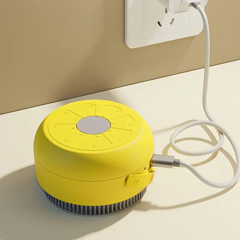 Brosse de Massage Électrique pour Chats et Chiens – Brosse Rechargeable avec Vapeur Apaisante et Picots Souples