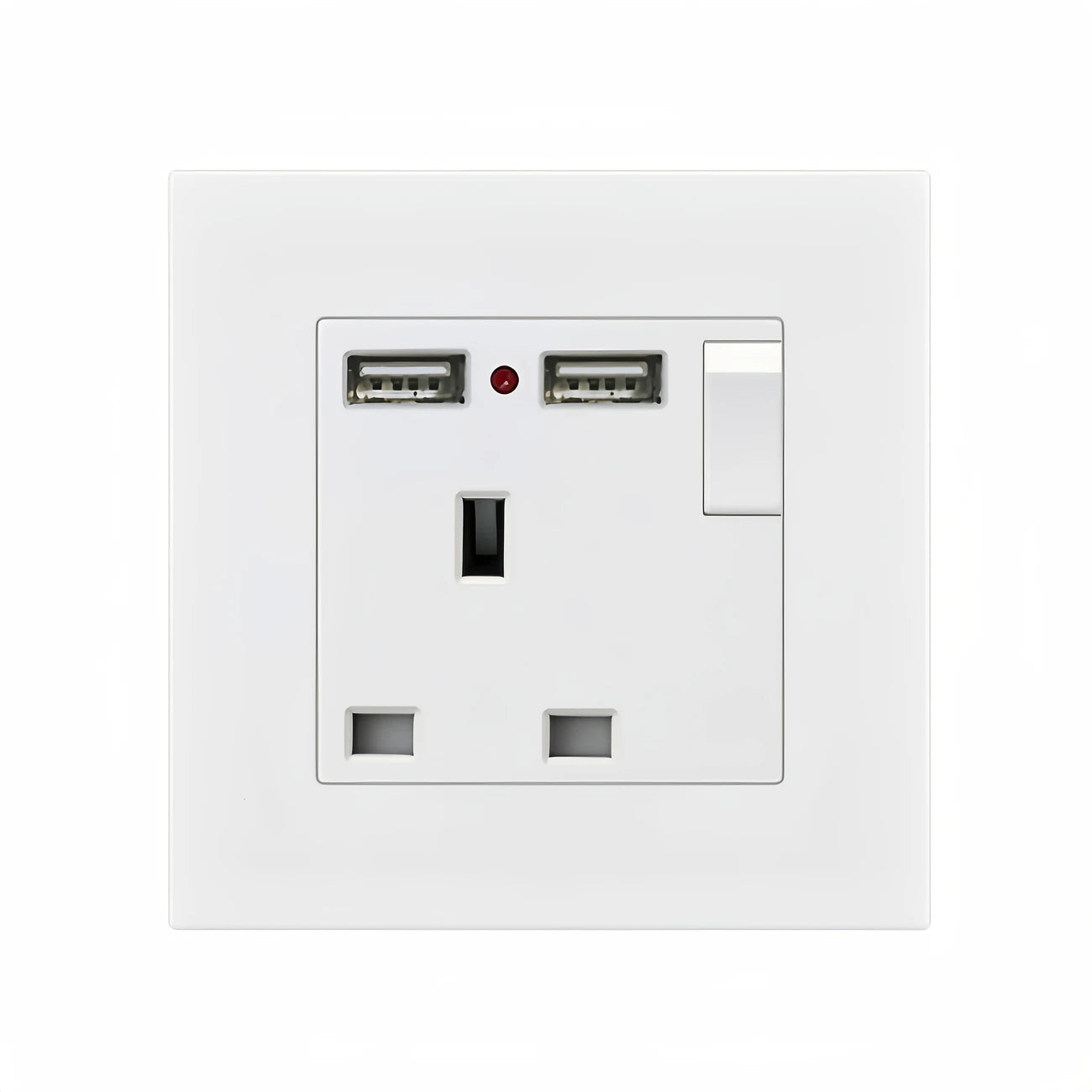 Prise Murale EU avec Double Port USB – Recharge Facile au Quotidien