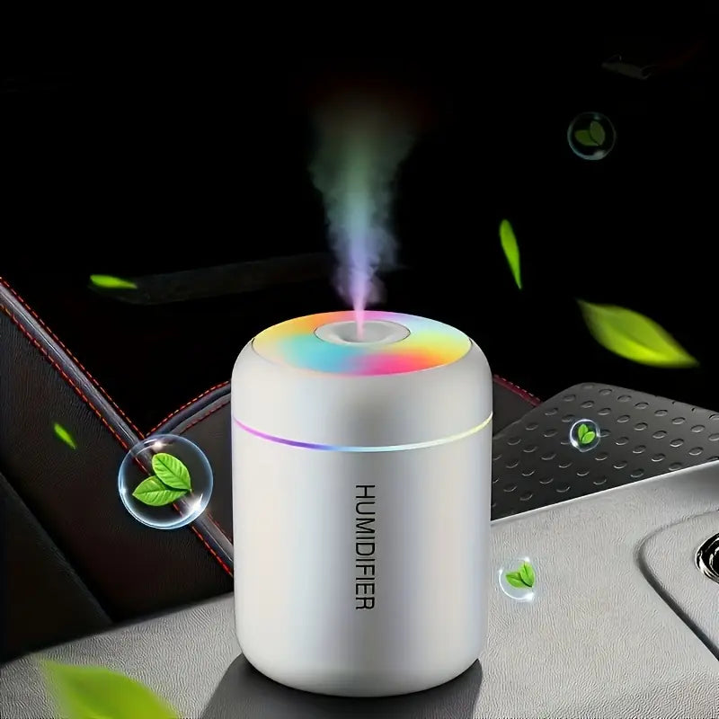 Humidificateur d’Air Ultrasonique avec Lumière LED Arc-en-Ciel – Brume Fraîche et Ambiance Relaxante pour Chambre ou Bureau