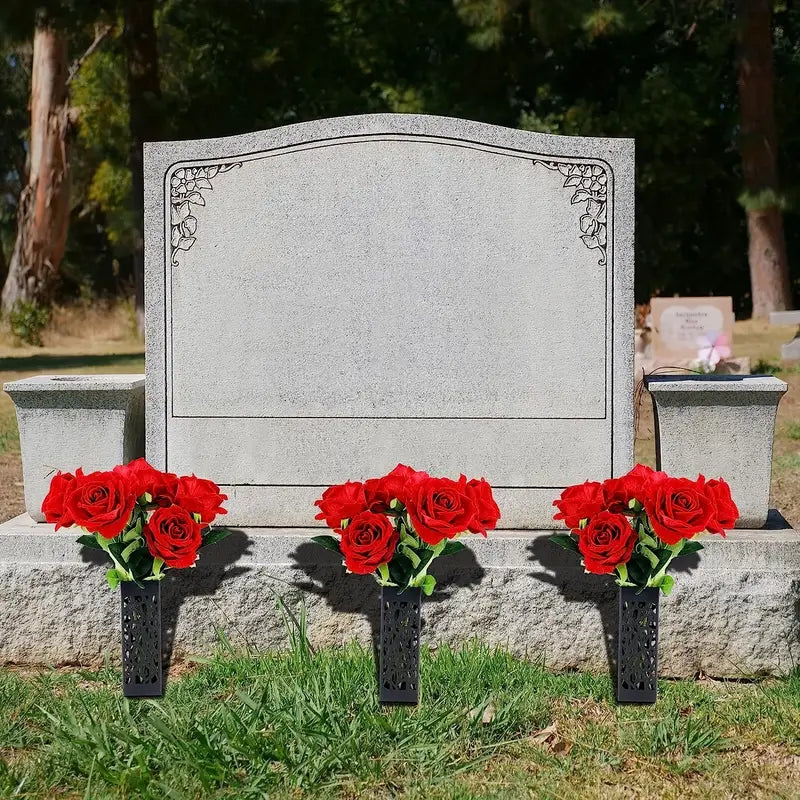 2 Lampes Solaires Noires pour Jardin – Hommage Élégant pour Animaux Décédés, Éclairage de Mémorial Extérieur