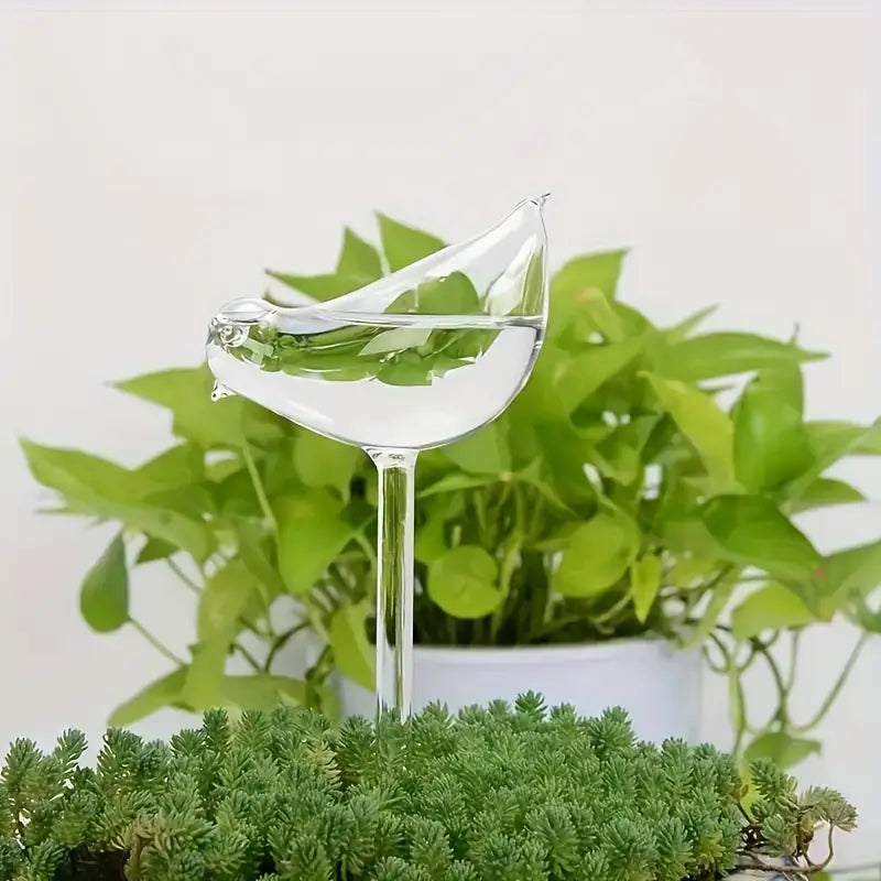 Oiseau Arrosoir en Verre – Système d’Arrosage Automatique pour Plantes d’Intérieur et Pots de Fleurs