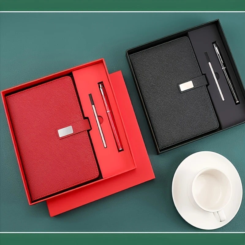 Coffret Carnet et Stylo Personnalisés – Cadeau d’Entreprise ou Bureau – Écriture Élégante & Notes Organisées