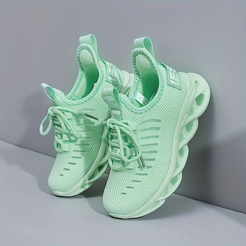 Baskets de Sport Enfant Respirantes – Sneakers Ultra Légères avec Semelle Antichoc
