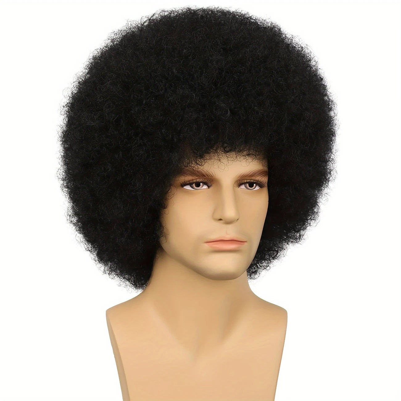 Perruque Afro Homme Volumineuse – Look Vintage Années 70 pour Déguisement, Disco ou Carnaval