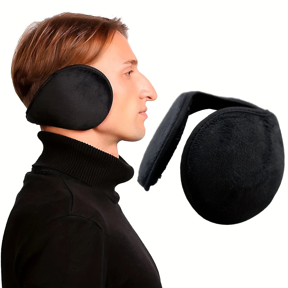 Cache-Oreilles Homme Pliable en Polaire – Protection Thermique Discrète et Ultra Confortable