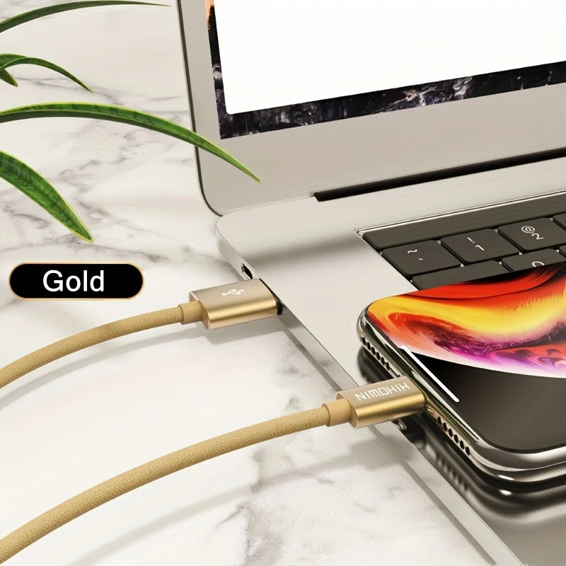 Câble de Charge USB en Nylon Tressé Premium – Durabilité Renforcée et Transfert Rapide de Données