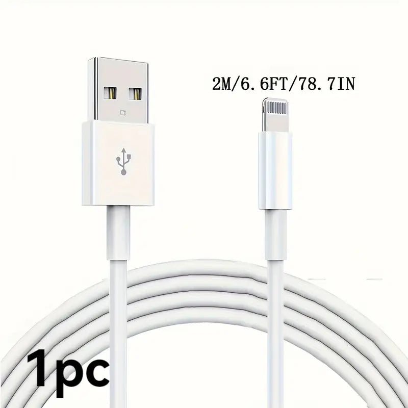 Lot de 3 Câbles Lightning USB – Charge Rapide iPhone/iPad – Longueur Standard et Connecteurs Renforcés