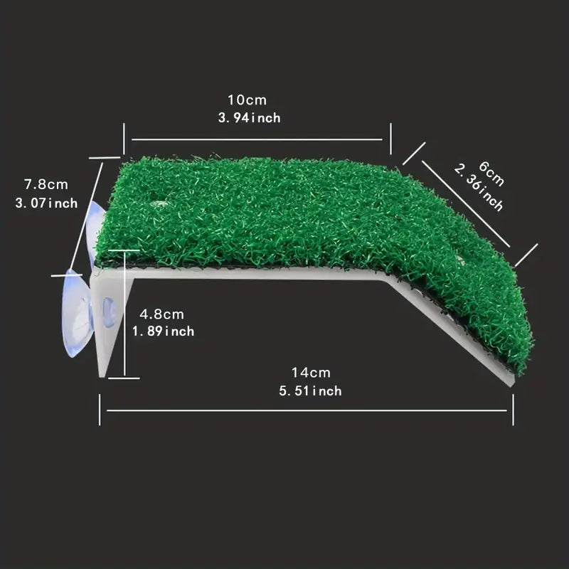 Plateforme Flottante pour Tortues – Rampe Antidérapante avec Ventouses pour Aquarium ou Terrarium