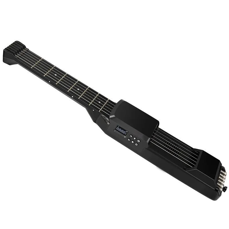 Guitare intelligente portable 6 cordes – Guitare d’entraînement silencieuse avec écran
