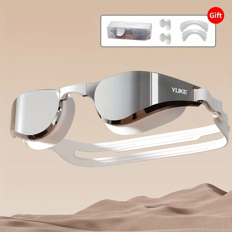 Lunettes de Natation YLIKE Miroir Anti-UV – Étanches, Anti-Buée avec Étui et Accessoires Offerts