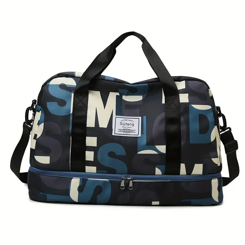 Sac de sport design multicolore – Grand sac tendance pour salle et voyage