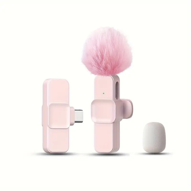 Kit 1, 2 Micros Sans Fil USB-C avec Réduction de Bruit – Lavalier pour Smartphone, YouTube & TikTok