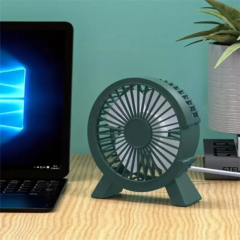 Mini Ventilateur de Bureau USB Rose – Silencieux, Portable et Économique pour Maison ou Bureau