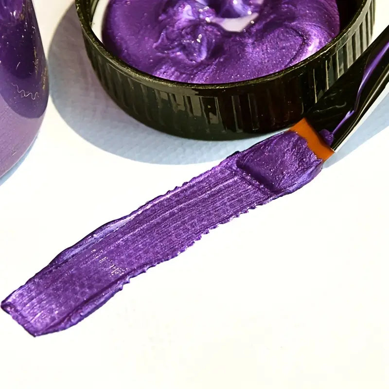 Peinture Acrylique Effet Métallisé – Lot de 7 Pots | Couleurs Riches pour Créations Artistiques, DIY, Toile & Décoration