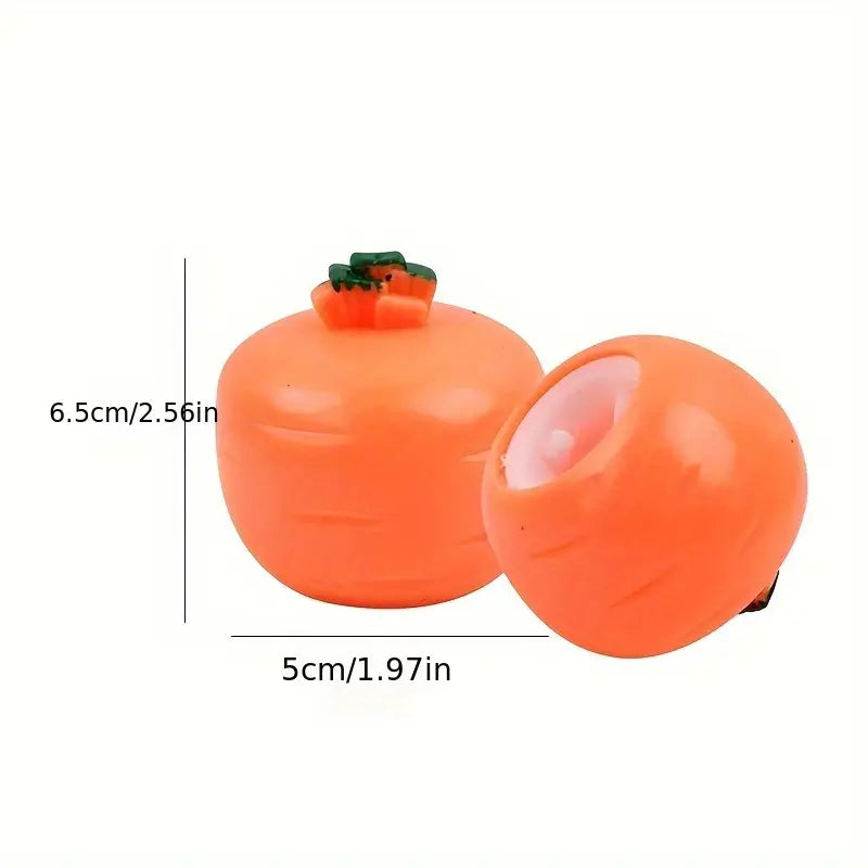 Jouet Lapin Carotte Surprise en Silicone – Lot de 2 Jouets Sensoriels et Anti-Stress pour Bébé et Tout-Petit