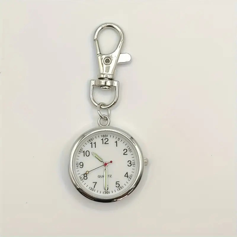 Montre femme quartz avec mousqueton – Montre de poche pratique multicolore