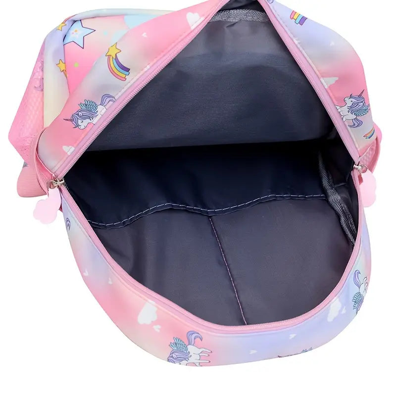 Sac à dos enfant licorne arc-en-ciel – Cartable mignon maternelle et primaire fille