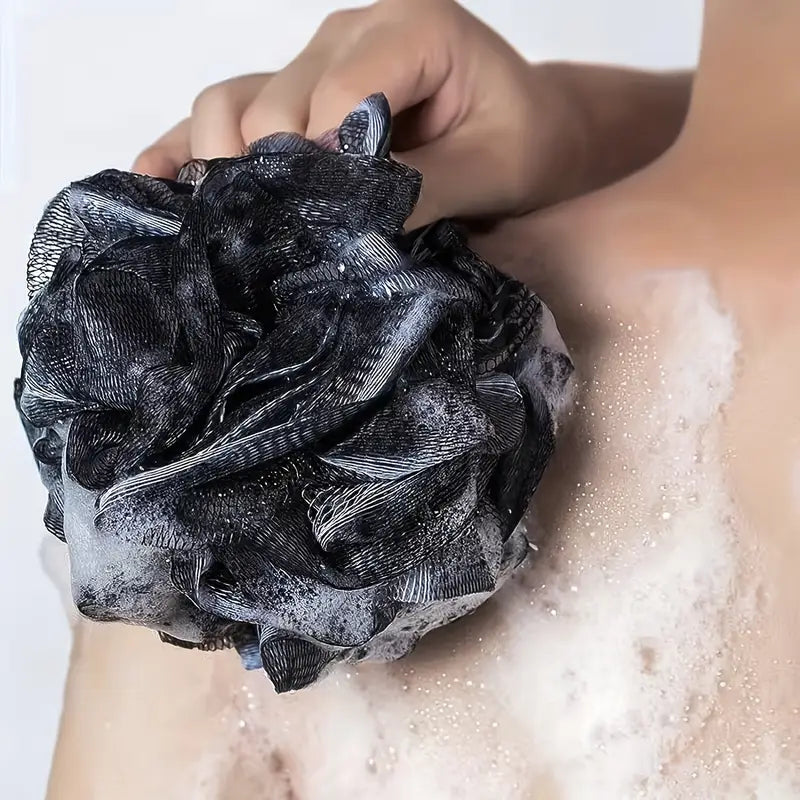 Kit de Gommage Douche 3 Pièces – Bande Exfoliante Dos, Gant de Bain et Fleur de Douche pour Soin du Corps