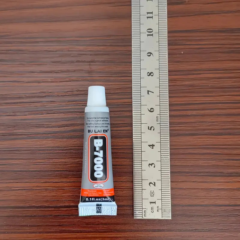 Colle B-7000 Multifonction (5 x 3ml) – Adhésif Résistant pour Téléphone, Verre, Plastique, Bijoux et Bricolage