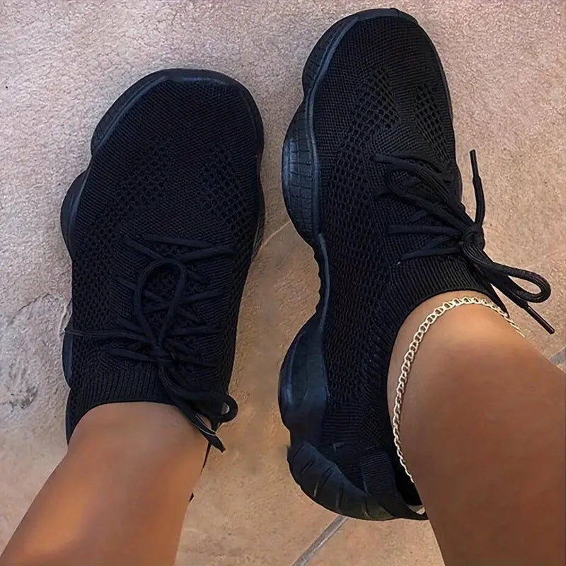 Baskets de sport femme fluorescentes – Chaussures running légères et respirantes pour fitness et marche