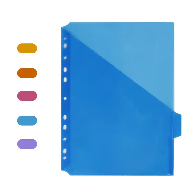 Intercalaires plastifiés A4 à onglets colorés – Séparateurs 6 positions pour classeur à anneaux, classement facile des documents