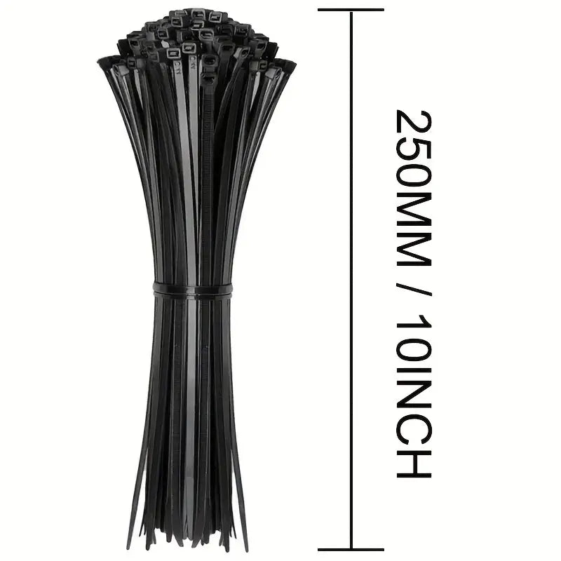 Colsons Noirs – Serre-Câbles en Nylon Résistants pour Attaches et Organisation de Câblage