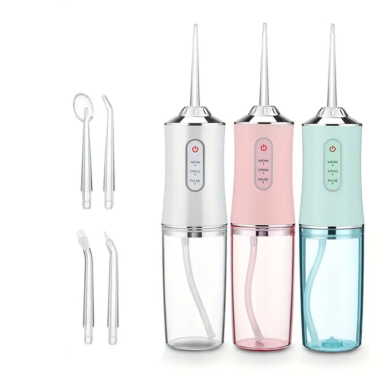 Hydropulseur Dentaire Portable – Jet d’Eau Haute Pression pour Nettoyage Interdentaire et Soin Buccal Professionnel