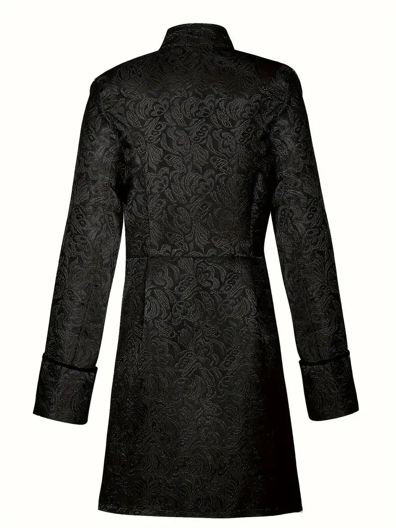 Manteau fantaisie homme gothique – Veste longue brocart style victorien et steampunk