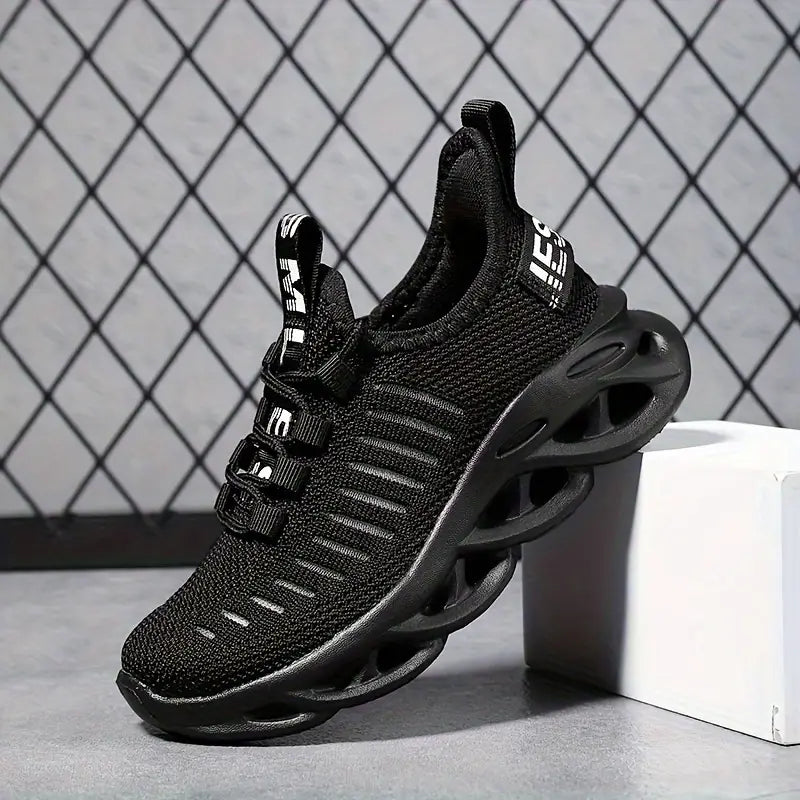 Chaussures bébé garçon blanches – Baskets respirantes légères à semelle amortissante