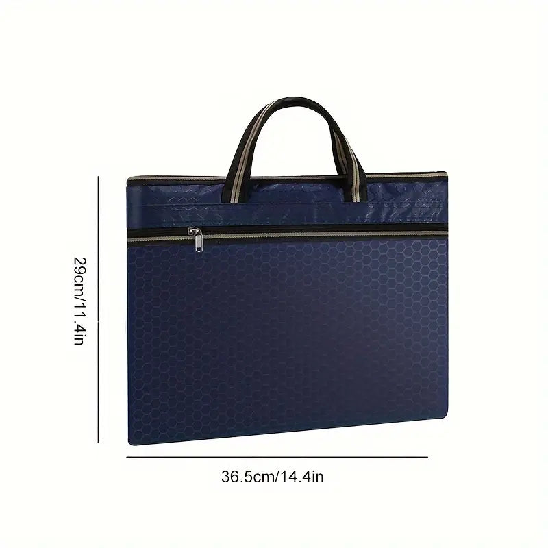 Mallette de rangement étanche pour documents A4 – Sacoche professionnelle légère avec poignée et fermeture éclair