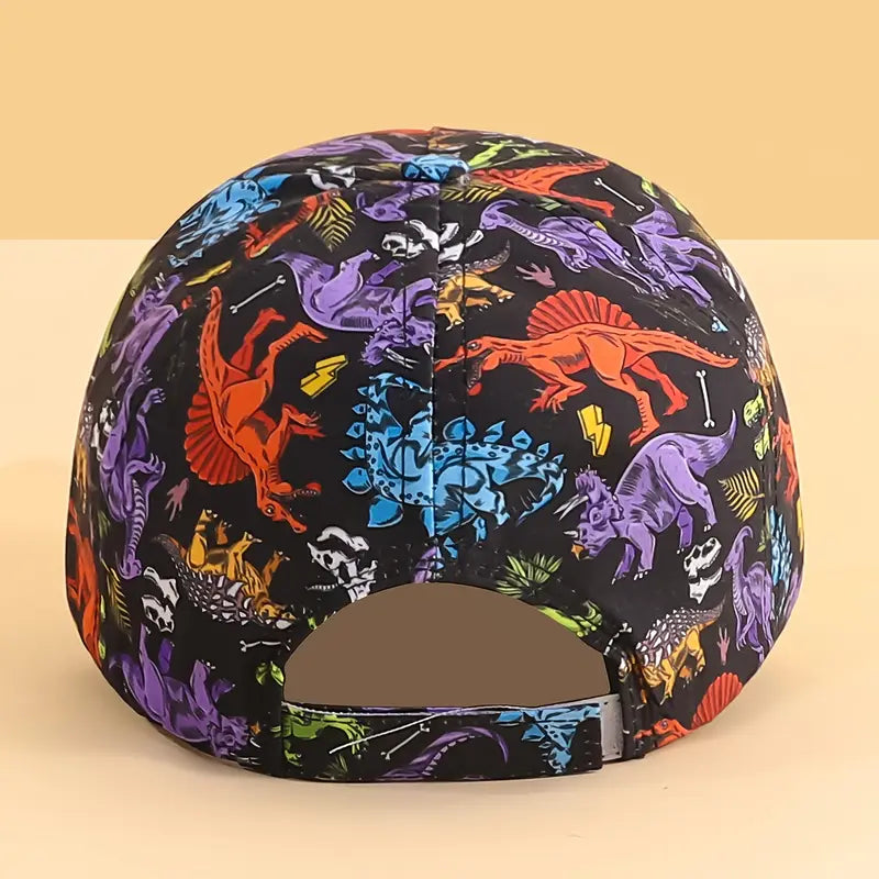 Casquette Enfant Dinosaure Colorée – Chapeaux et Casquettes Garçon | Casquette Tendance Été & Protection Soleil