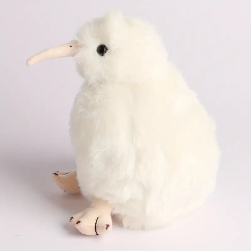 Peluche Kiwi réaliste – Oiseau en peluche douce marron ou blanche, jouet câlin original