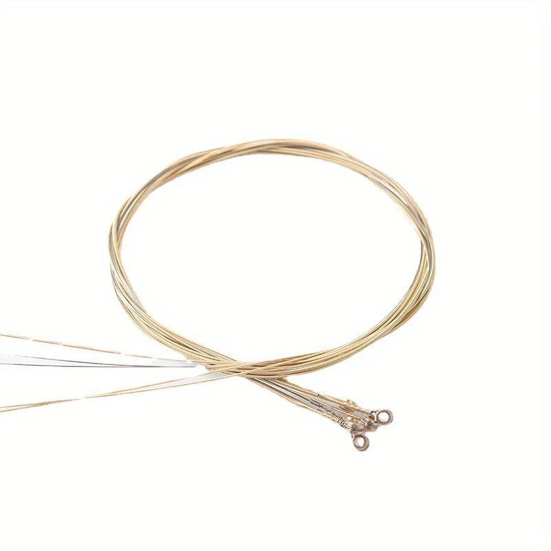 Cordes en cuivre pour guitare acoustique – Jeu complet 6 cordes résistantes et son clair