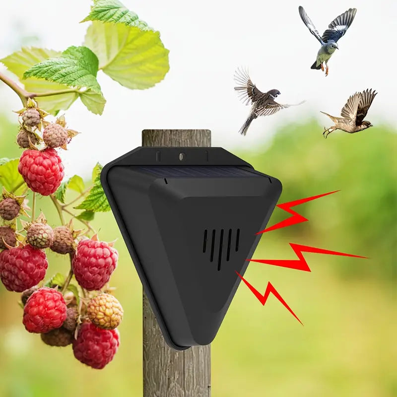 Répulsif Ultrason Solaire pour Oiseaux – Protection Efficace des Jardins et Cultures | Soins des Oiseaux et de la Faune
