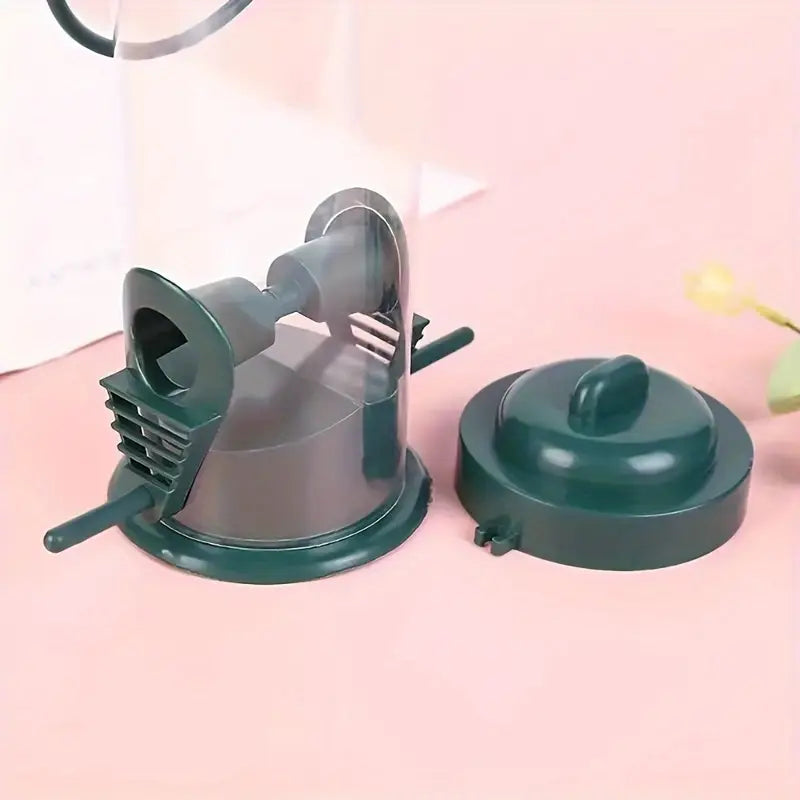 Mangeoire à Graines Suspendue pour Oiseaux Sauvages – Distributeur Transparent Résistant aux Intempéries, Idéal pour Balcon et Jardin