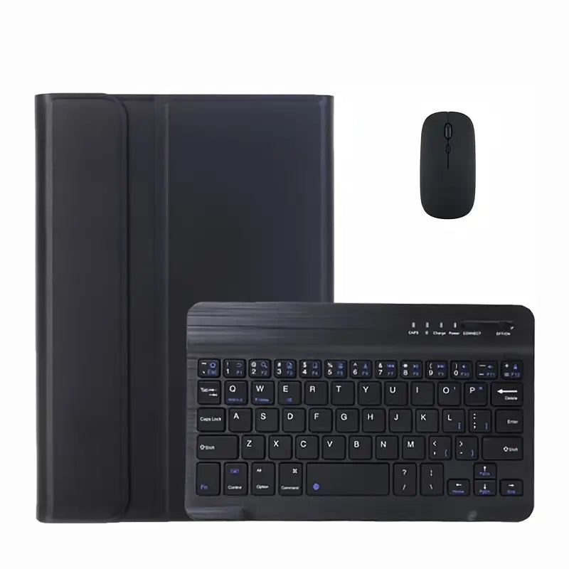 Clavier Sans Fil Bluetooth avec Souris et Housse – Kit Portable pour Tablette & PC