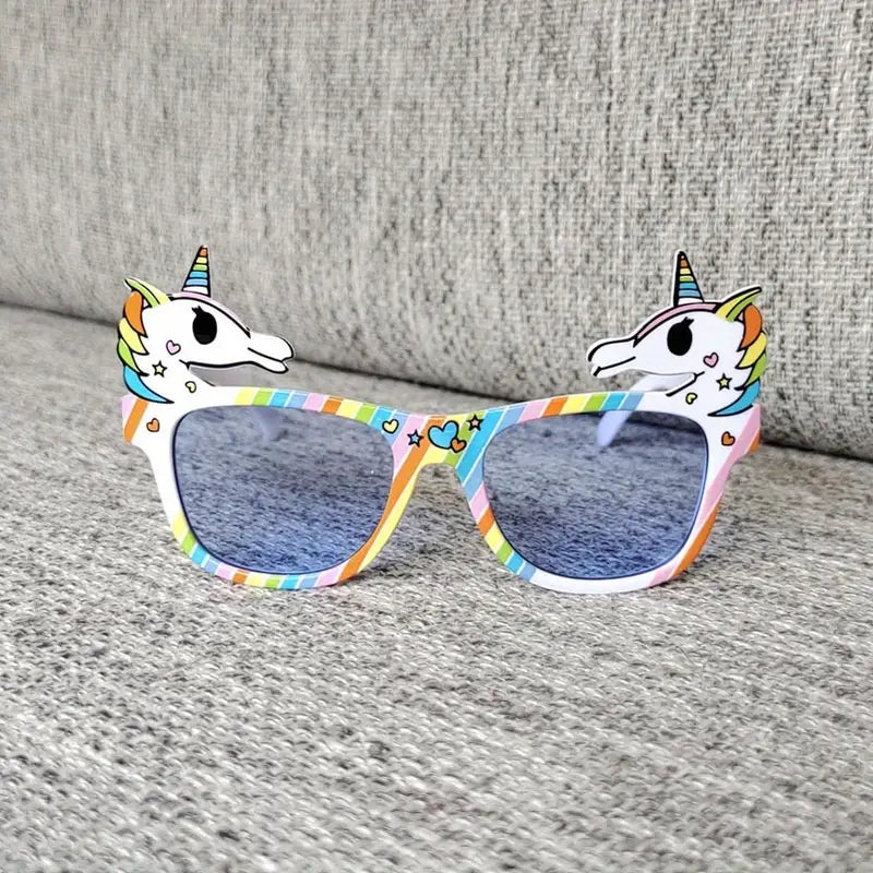 Lunettes de soleil enfants licorne arc-en-ciel – Accessoire fun et coloré, protection UV