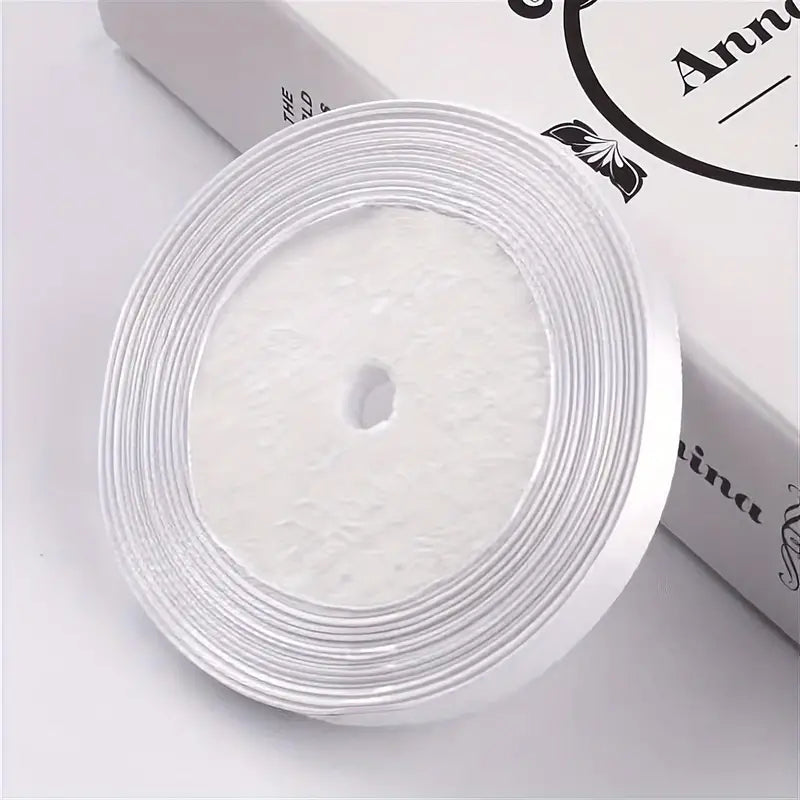 Ruban Satin Coloré pour Emballages Cadeaux – Bobine de Ruban Décoratif DIY, Fêtes et Mariages