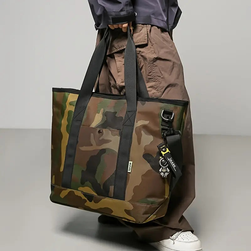 Sac bandoulière homme camouflage – Grand cabas tendance pour un look urbain