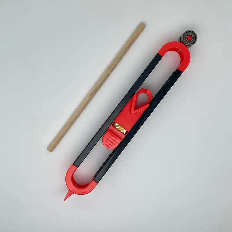 Compas traceur multifonction pour découpe précise – Outil de marquage pour angles, formes complexes et pose de revêtement