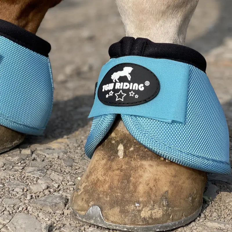 Cloches de Protection Antichoc pour Sabots – Guêtres d'Équitation en Nylon Résistant – Couleur Rose