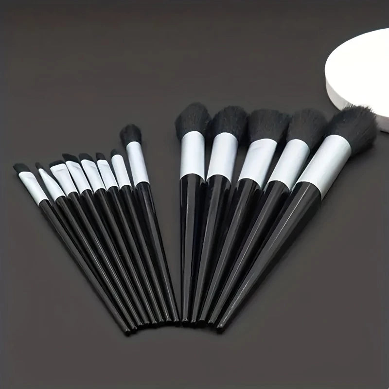 Lot de 13 Pinceaux Maquillage Professionnels – Brosse Teint, Yeux et Lèvres pour Finition Parfaite et Naturelle