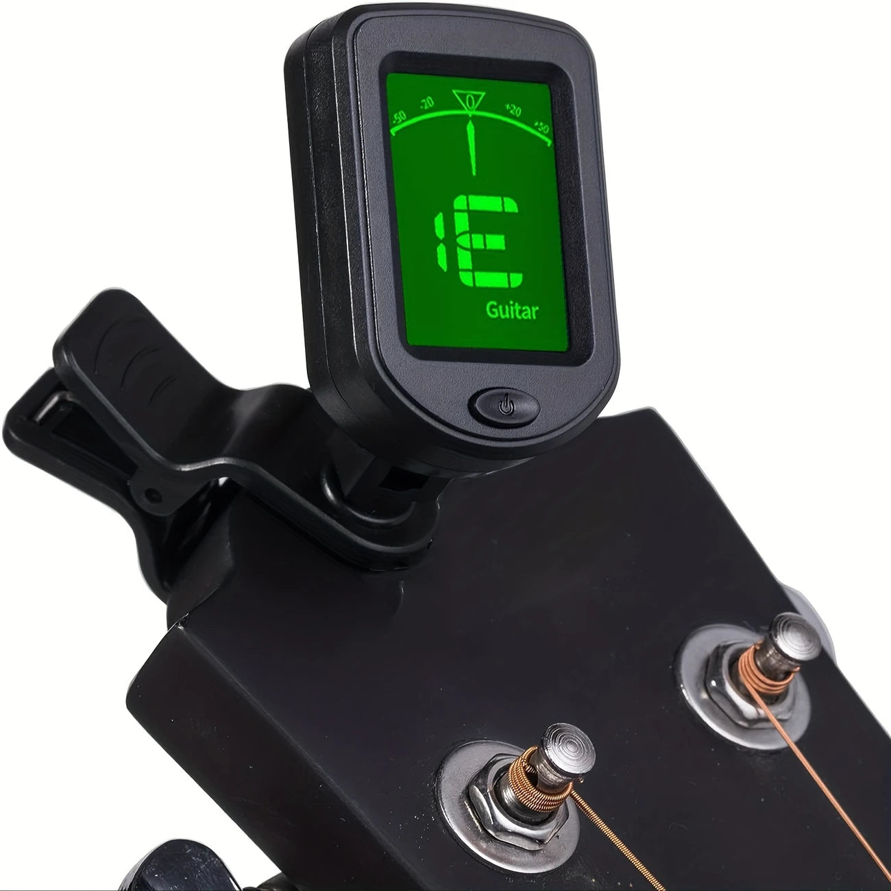 Accordeur numérique à pince pour guitare avec écran LCD + 10 médiators offerts
