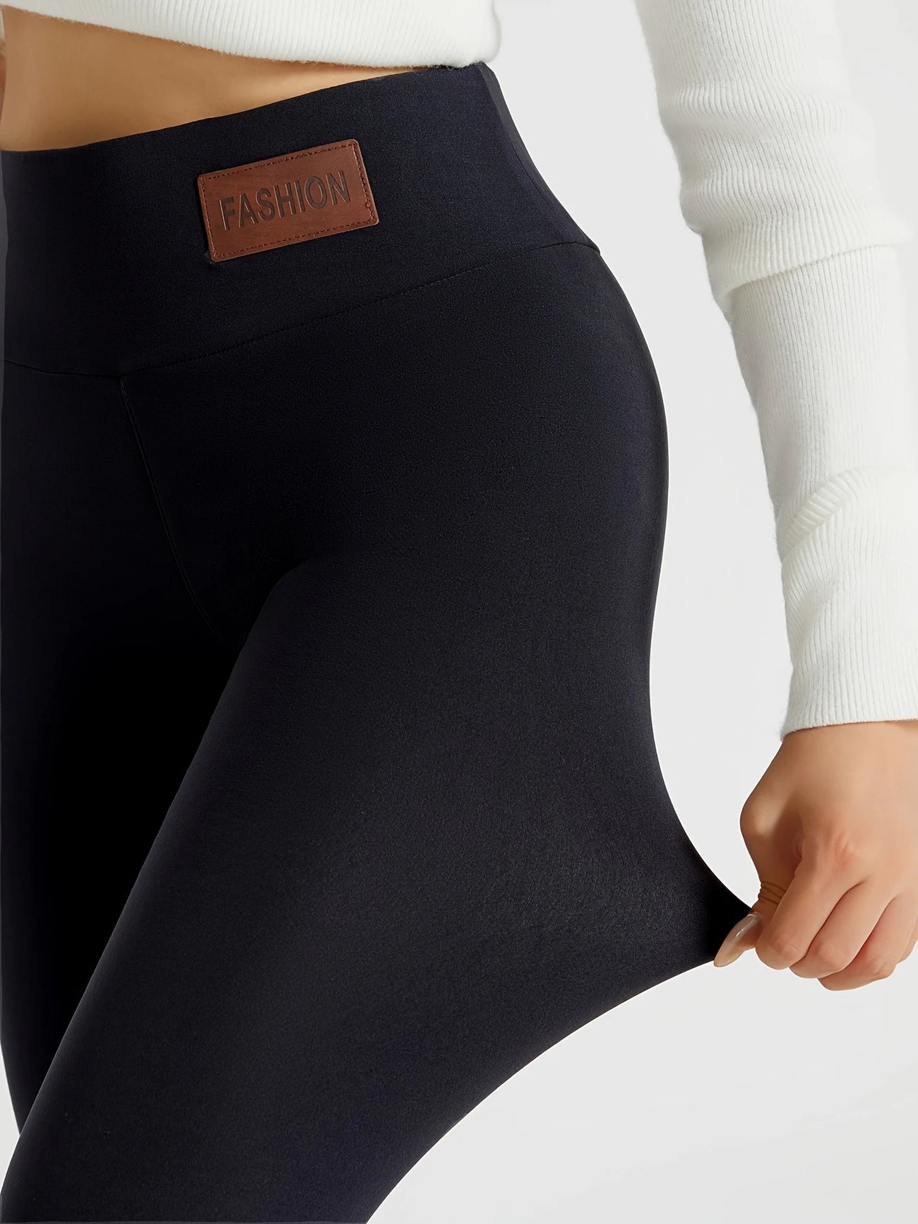 Legging Polaire Femme Taille Haute – Thermique et Doublé Hiver
