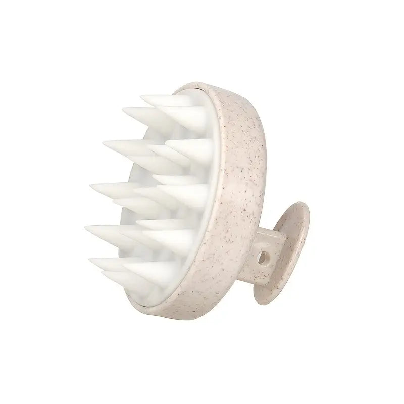 Brosse de Massage Cuir Chevelu en Silicone – Stimule la Circulation, Réduit le Stress & Favorise la Pousse des Cheveux