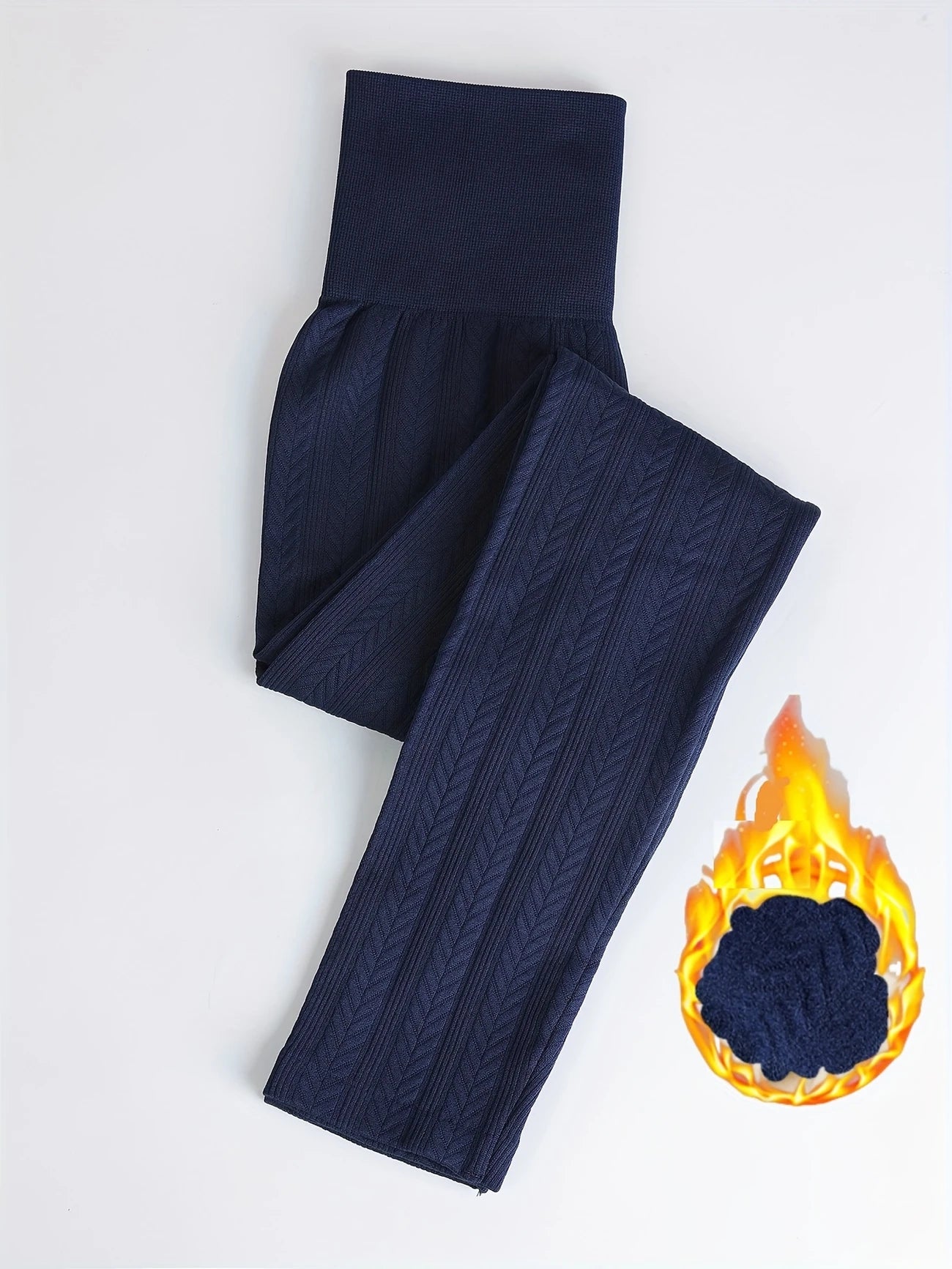 Legging thermique femme taille haute – Doublé polaire effet gainant pour l’hiver