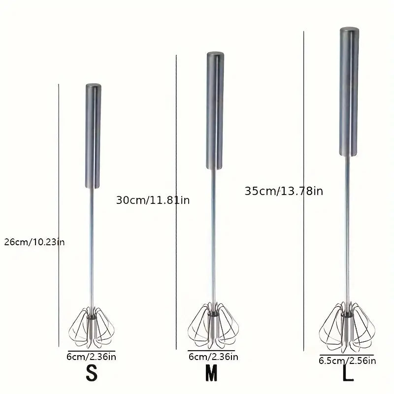 Batteur électrique en acier inoxydable – Fouet puissant pour chantilly, blancs en neige et pâtisserie maison